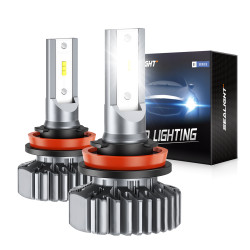 SEALIGHT® S1 H11/H9/H8 60W 6000K White IP67 LED Headlight Bulbs 2Pcs