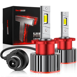 Torchbeam® D2S/D2R 6000K Cool White 22000LM 90W LED Headlight Bulbs IP68 2Pcs