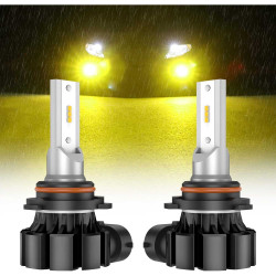 SEALIGHT® XF1 9006/HB4 LED Fog Light Bulbs 3000K Yellow 20W 6000LM IP67 2PCS