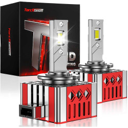 D1S/D1R Super Bright 6500K Bright White 22000LM 90W LED Headlight Bulbs IP68 2Pcs