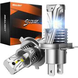 SEALIGHT® S7S 9003/H4 130W 6500K White IP68 LED Headlight Bulbs 2Pcs
