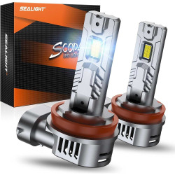SEALIGHT® S2S H11/H9/H8/H16 70W 6500K White IP68 LED Headlight Bulbs 2Pcs