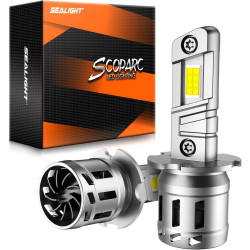 SEALIGHT® S1-Pro H3/H3ll 60W 6500K White IP67 LED Fog Light Bulbs 2 Pcs