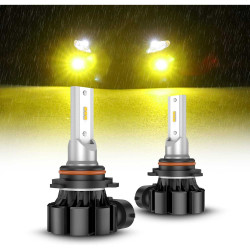 SEALIGHT® XF1 9006/HB4 LED Fog Light Bulbs 3000K Yellow 20W 6000LM IP67 2PCS