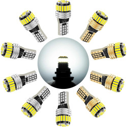 SEALIGHT® Aurora T10/194/168/W5W LED License Plate Light Dome/Map/Trunk Light Bulbs 2400LM 6500K White 10PCS