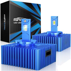 Marsauto® D5S D5R 6000K Cold White 22000LM 55W LED Headlight Bulbs IP68 2Pcs