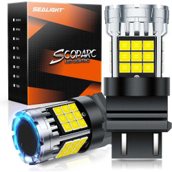 SEALIGHT® SLJ4 3157/3156/3057/T25 LED Backup Reverse Brake Tail Light Bulbs 36W 3600LM 6000K White 2Pcs