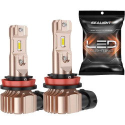 SEALIGHT® XF3A H11/H16/H8/H9 LED Fog Light Bulbs 6500K White 30W 10000LM IP68 2PCS