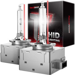 Torchbeam® D1S/D1R Super Bright 6000K Cool White 7600LM 70W Xenon HID Headlight Bulbs IP68 2Pcs