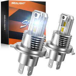 SEALIGHT® S3 H4/9003/HB2 80W 6500K White IP68 LED Headlight Bulbs 2 Pcs