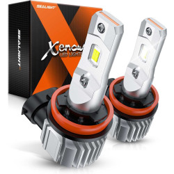 SEALIGHT® XF3 H11/H16/H8/H9 LED Fog Light Bulbs 6500K White 60W 12000LM IP68 2PCS