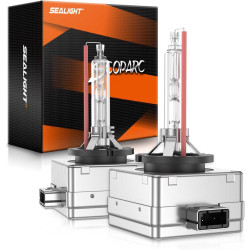 SEALIGHT® SH1 D1S/D1R 6000K Cool White 3800LM 35W Xenon HID Headlight Bulbs IP68 2Pcs