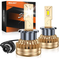 SEALIGHT® SD1 D2S/D2R Super Bright 6000K Cool White 240000LM 50W LED Headlight Bulbs IP68 2Pcs