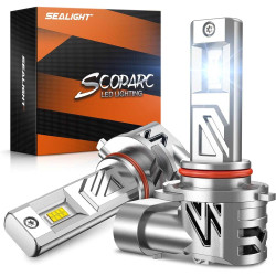 SEALIGHT® S3 9005/HB3 80W 6500K White IP68 LED Headlight Bulbs 2 Pcs