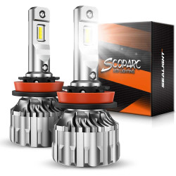 SEALIGHT® S6 H11/H9/H8 70W 6500K White IP68 LED Headlight Bulbs 2Pcs