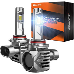 SEALIGHT® S7S 9005/HB3 130W 6500K White IP68 LED Headlight Bulbs 2Pcs