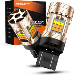 SEALIGHT® SLJ3 7443/7440/T20/W21W LED Turn Signal Lights Bulbs and DRL Bulbs 30W 3200LM Amber/White Switchback 2PCS