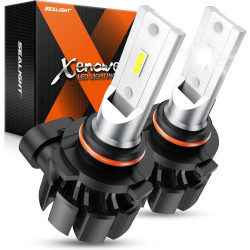 SEALIGHT® XF1 H10 6000K 6000LM White LED Fog Light Bulbs 2Pcs