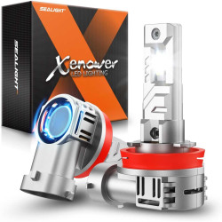 SEALIGHT® X1S H11/H8/H9/H16 80W 6500K White IP68 LED Headlight Bulbs 2Pcs