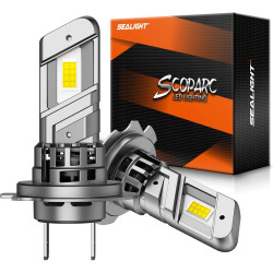 SEALIGHT® S1-Pro H7 60W 6500K White IP68 LED Headlight Bulbs 2 Pcs