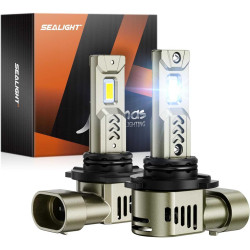 SEALIGHT® L2S 9006/HB4 90W 6500K White IP68 LED Headlight Bulbs 2Pcs
