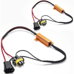 SEALIGHT® H11/H9/H8/H16 LED Bulbs Canbus Decoders/ Resistor Anti Flicker Harness
