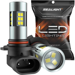 SEALIGHT® F1 H10/9145/9140 LED Fog Light Bulbs 6000K White 20W 6000LM IP67 2PCS